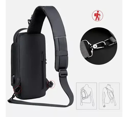 Maleta bolso  manos libres antirobo